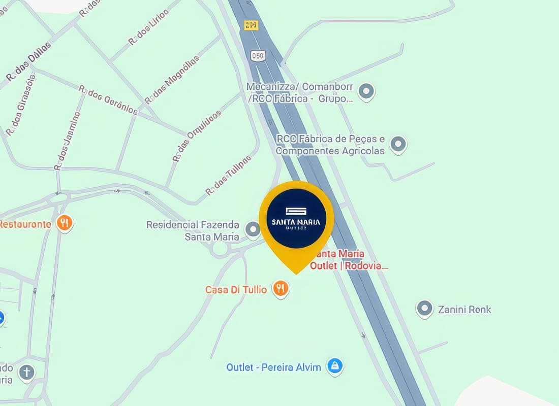 Mapa do Santa Maria Outlet